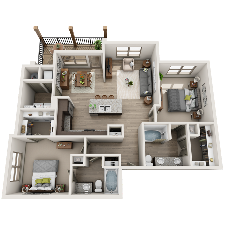 A Collection 01 unit with 1 Bedrooms and 1 Bathrooms with area of 750 sq. ft
